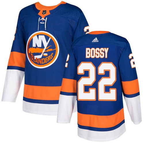 Adidas NEW York Islanders #22 Mike Bossy Royal Blue Home Authentic Stitched Youth NHL Jersey